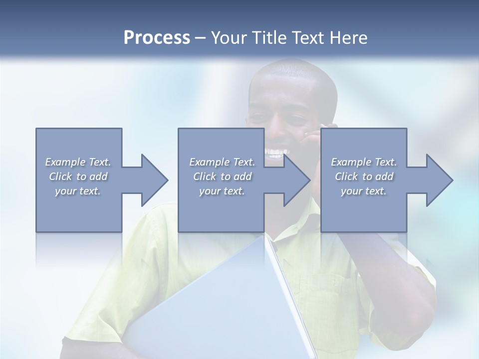 Blue Optimism Happy PowerPoint Template