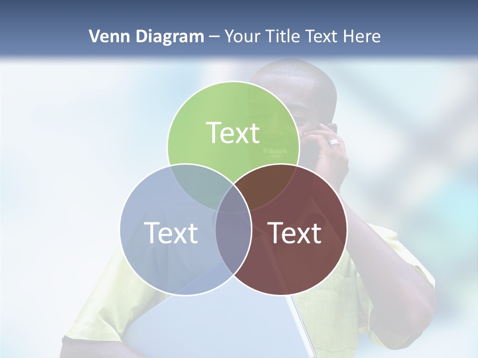 Blue Optimism Happy PowerPoint Template