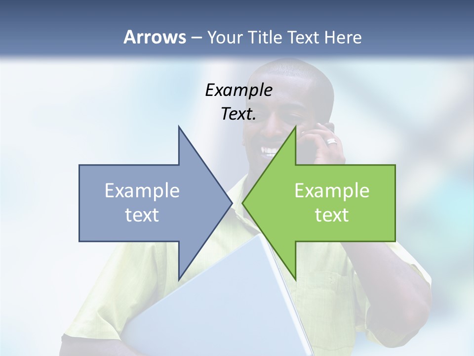 Blue Optimism Happy PowerPoint Template