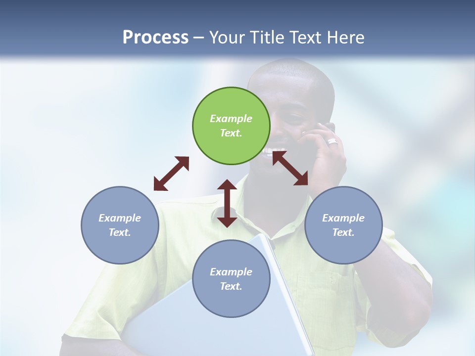 Blue Optimism Happy PowerPoint Template