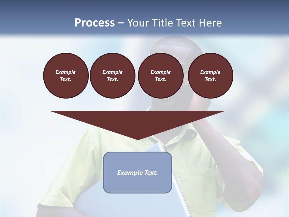 Blue Optimism Happy PowerPoint Template