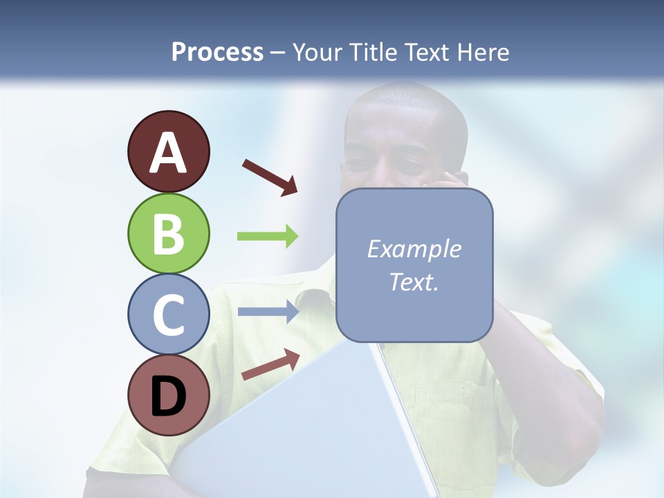 Blue Optimism Happy PowerPoint Template