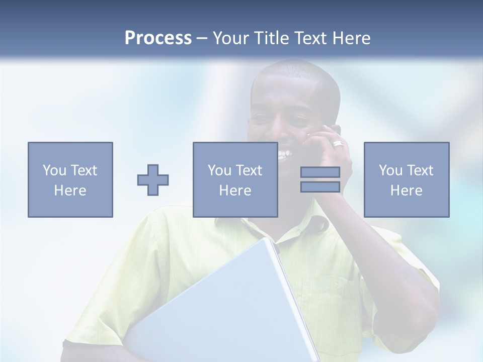 Blue Optimism Happy PowerPoint Template