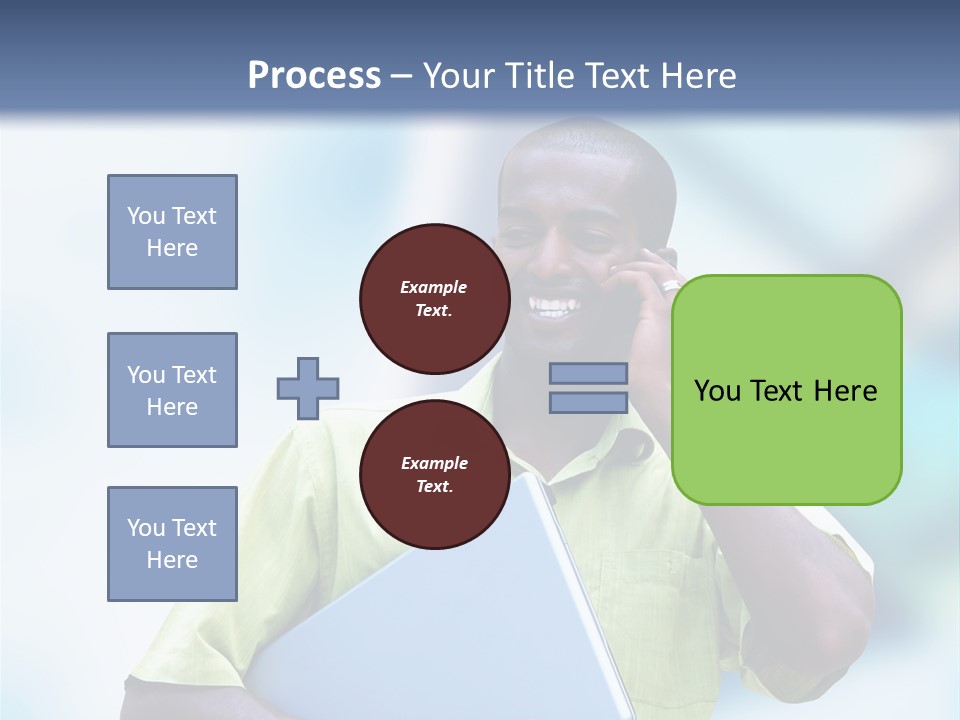 Blue Optimism Happy PowerPoint Template