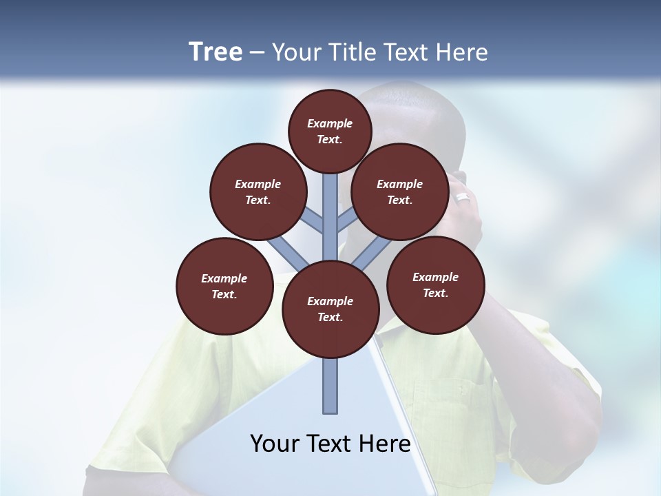 Blue Optimism Happy PowerPoint Template