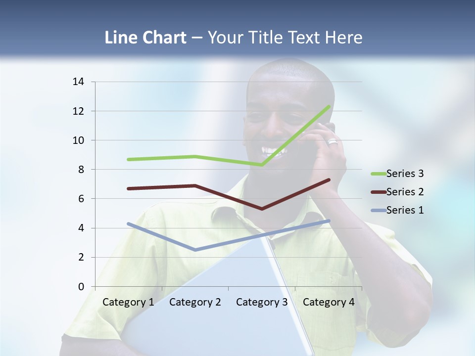 Blue Optimism Happy PowerPoint Template