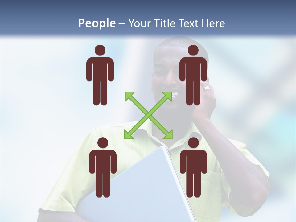 Blue Optimism Happy PowerPoint Template