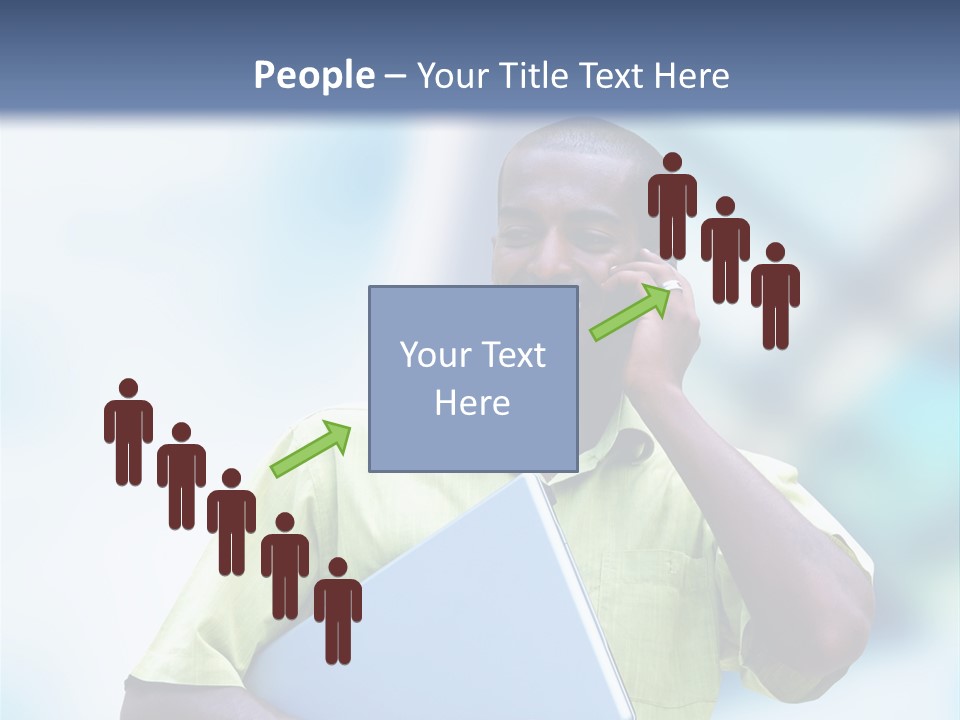 Blue Optimism Happy PowerPoint Template