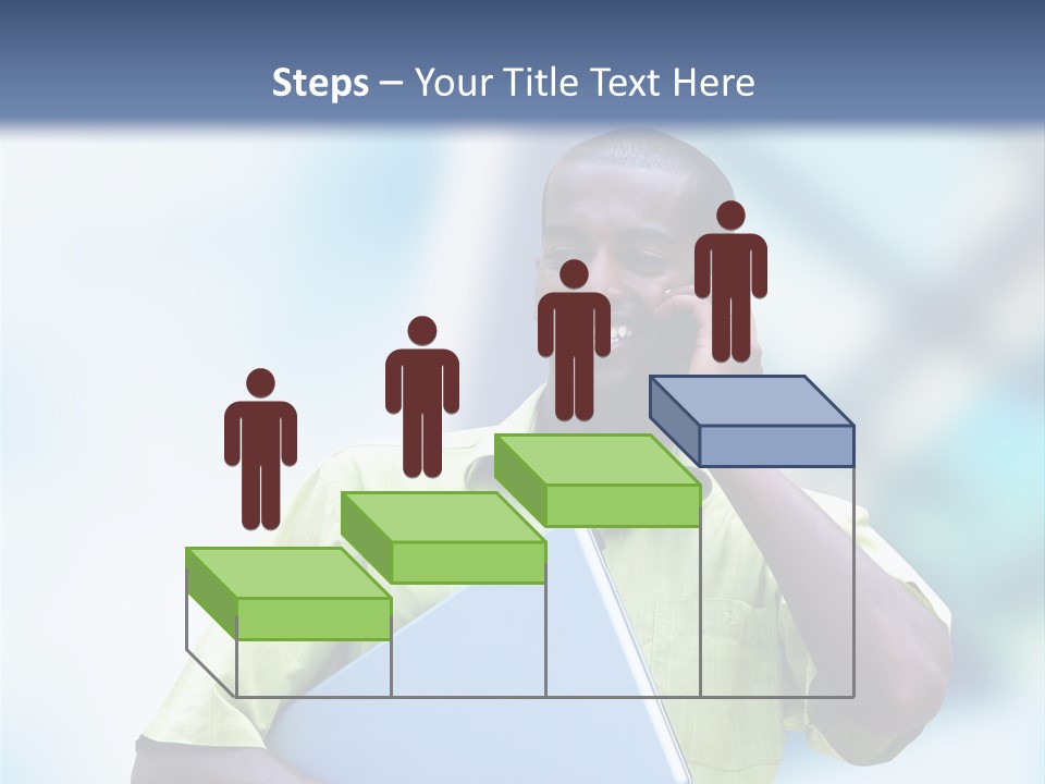 Blue Optimism Happy PowerPoint Template