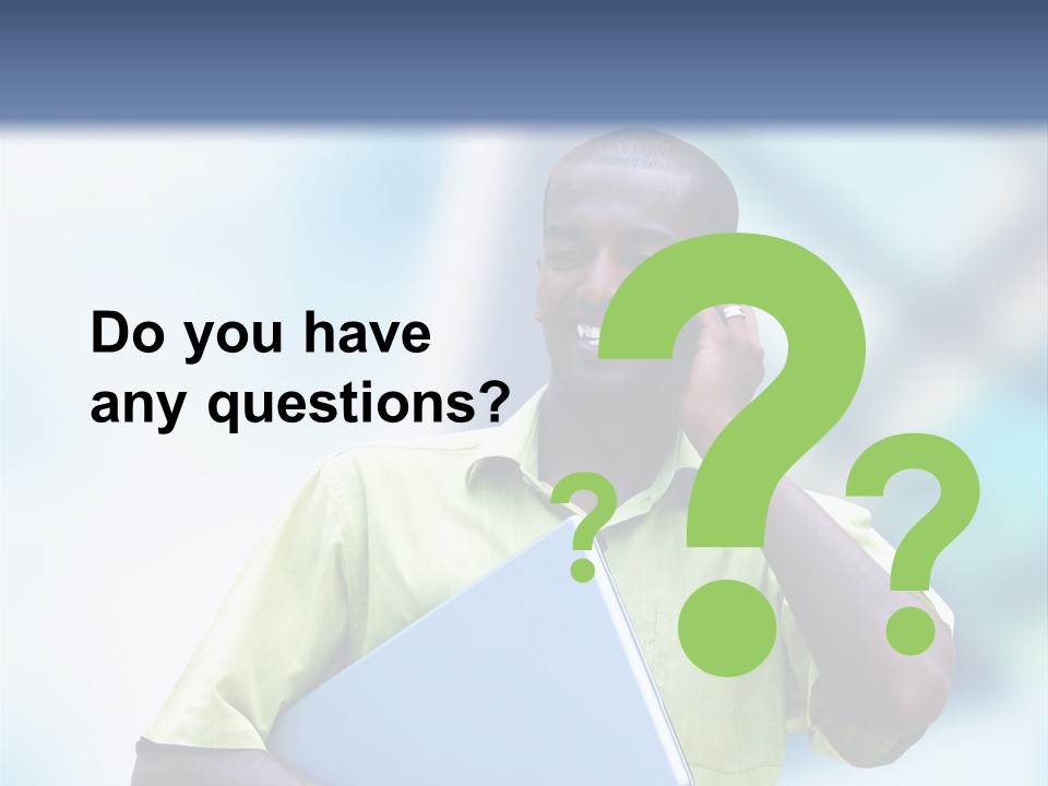 Blue Optimism Happy PowerPoint Template