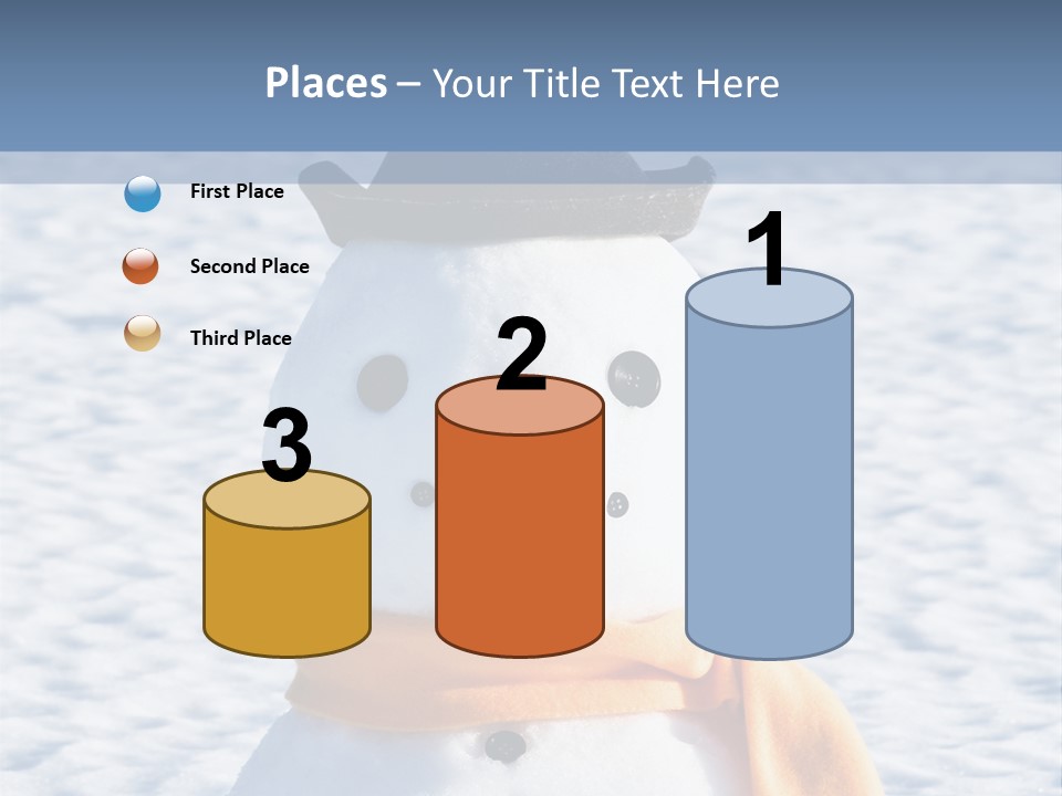 Blue Smiling Card PowerPoint Template