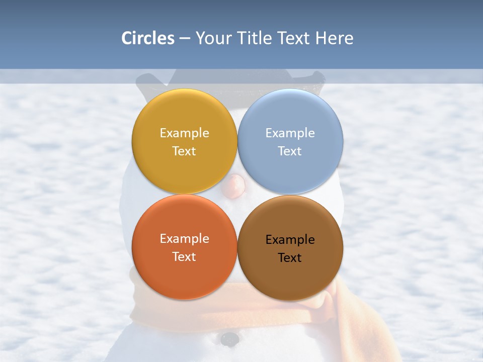 Blue Smiling Card PowerPoint Template