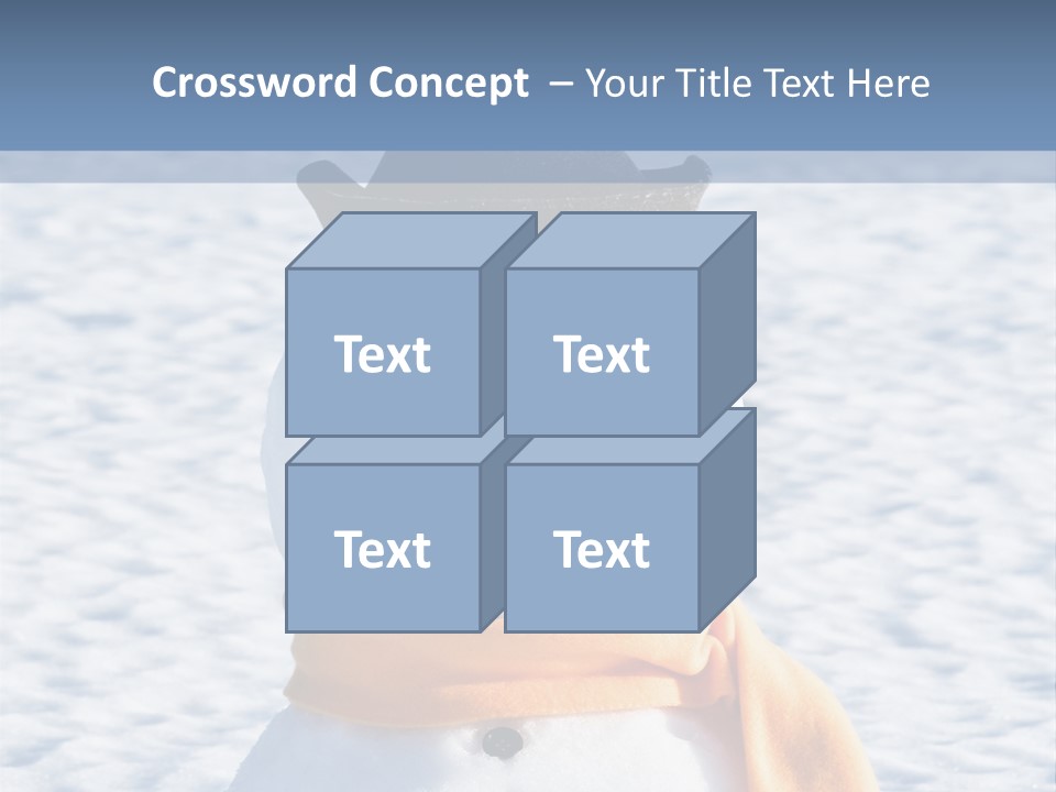 Blue Smiling Card PowerPoint Template