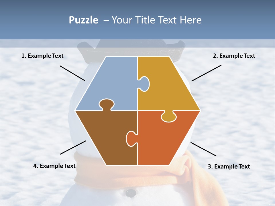 Blue Smiling Card PowerPoint Template