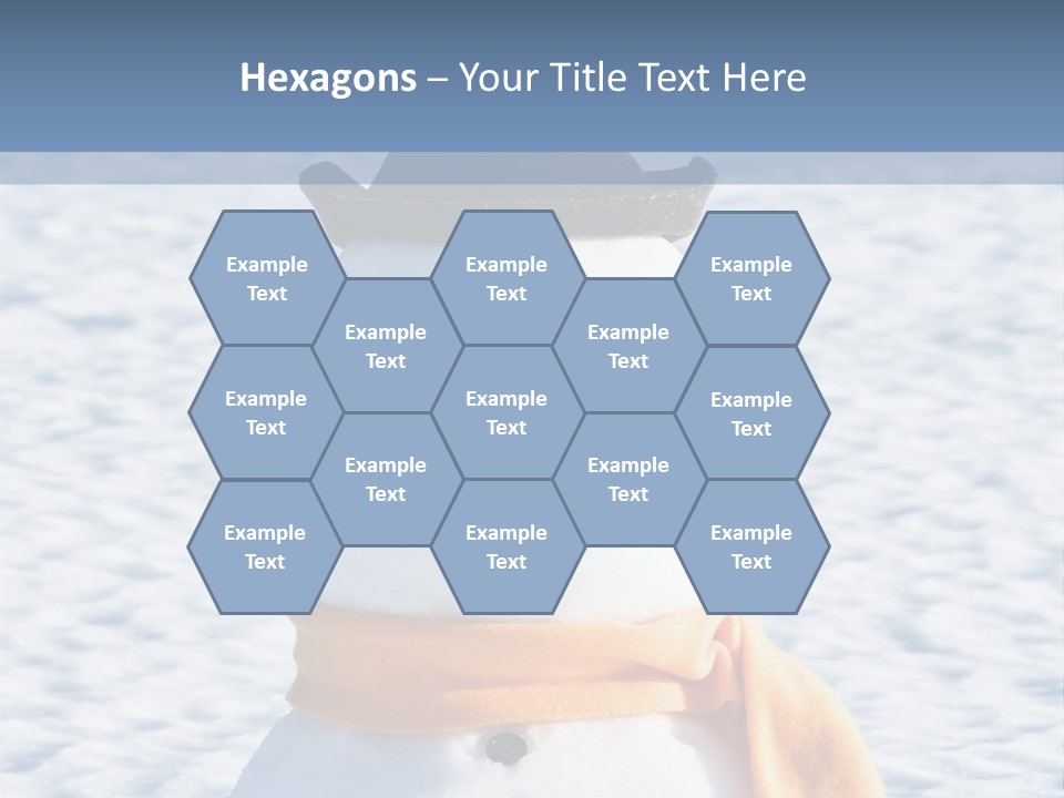 Blue Smiling Card PowerPoint Template