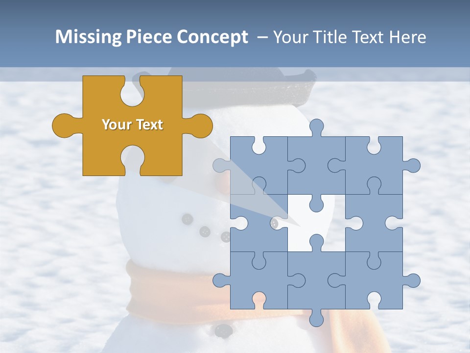 Blue Smiling Card PowerPoint Template