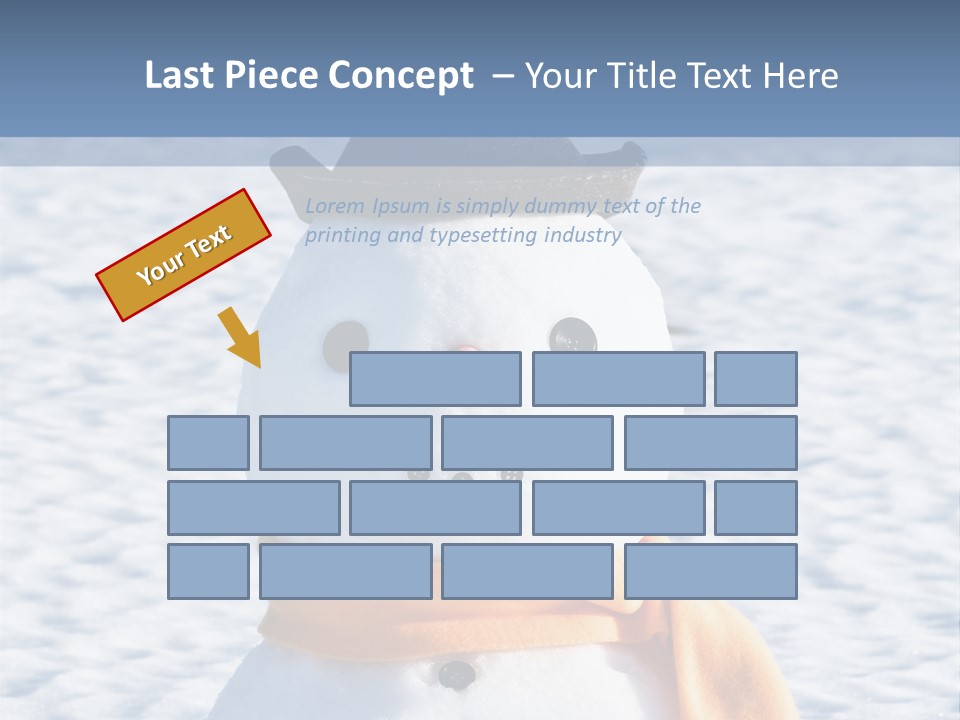 Blue Smiling Card PowerPoint Template