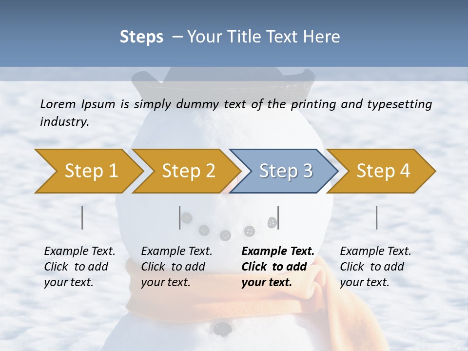Blue Smiling Card PowerPoint Template