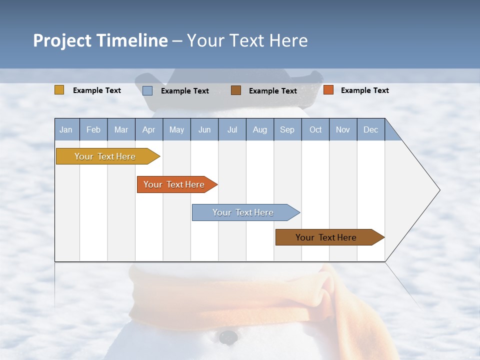 Blue Smiling Card PowerPoint Template