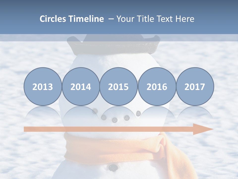 Blue Smiling Card PowerPoint Template