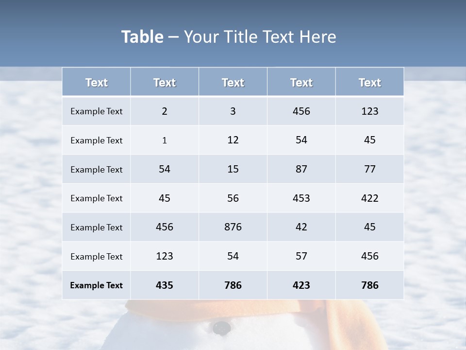 Blue Smiling Card PowerPoint Template