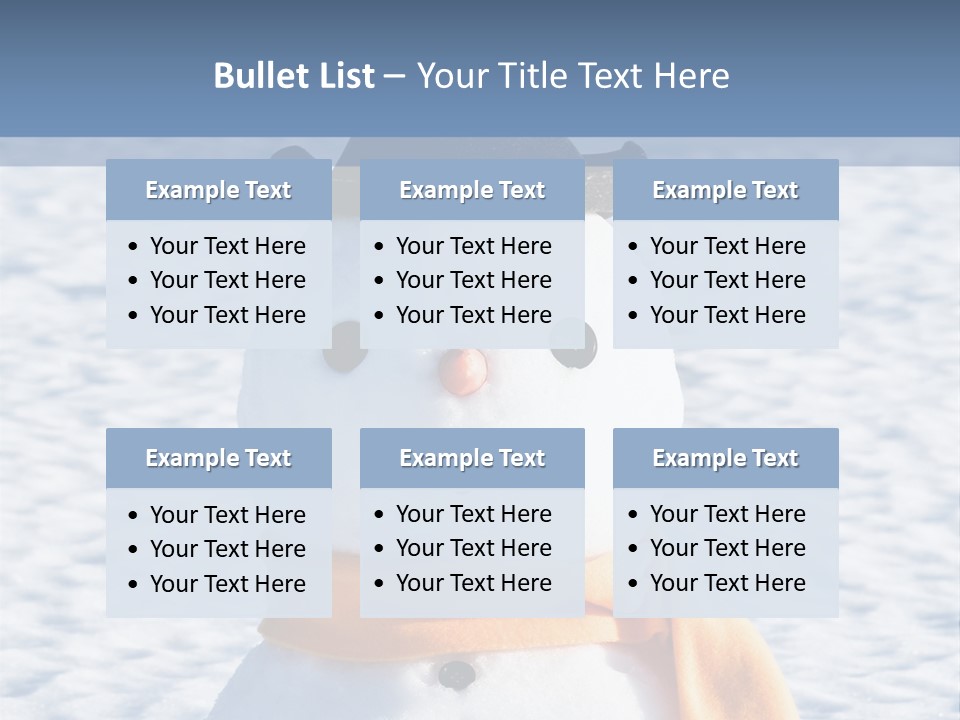 Blue Smiling Card PowerPoint Template