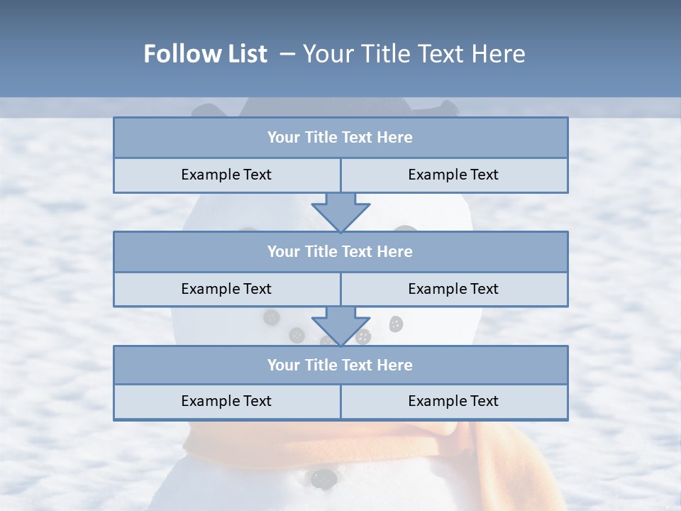 Blue Smiling Card PowerPoint Template