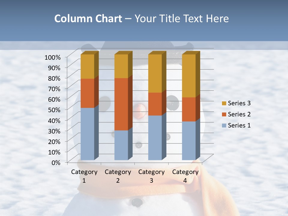 Blue Smiling Card PowerPoint Template