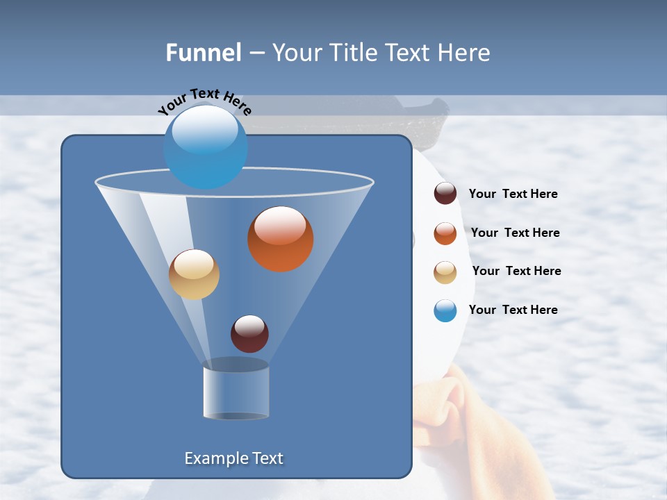 Blue Smiling Card PowerPoint Template