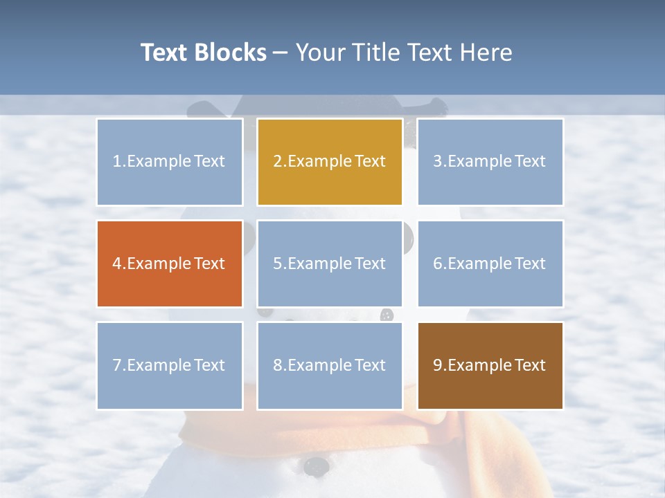 Blue Smiling Card PowerPoint Template