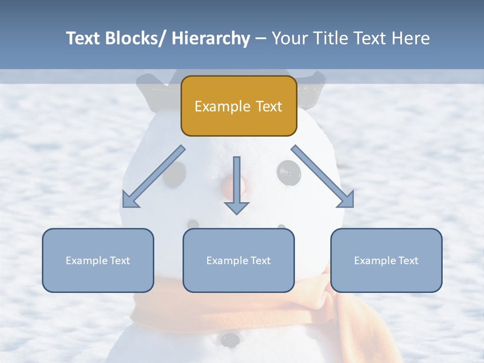 Blue Smiling Card PowerPoint Template