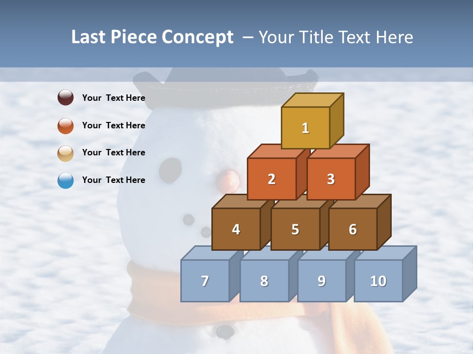 Blue Smiling Card PowerPoint Template