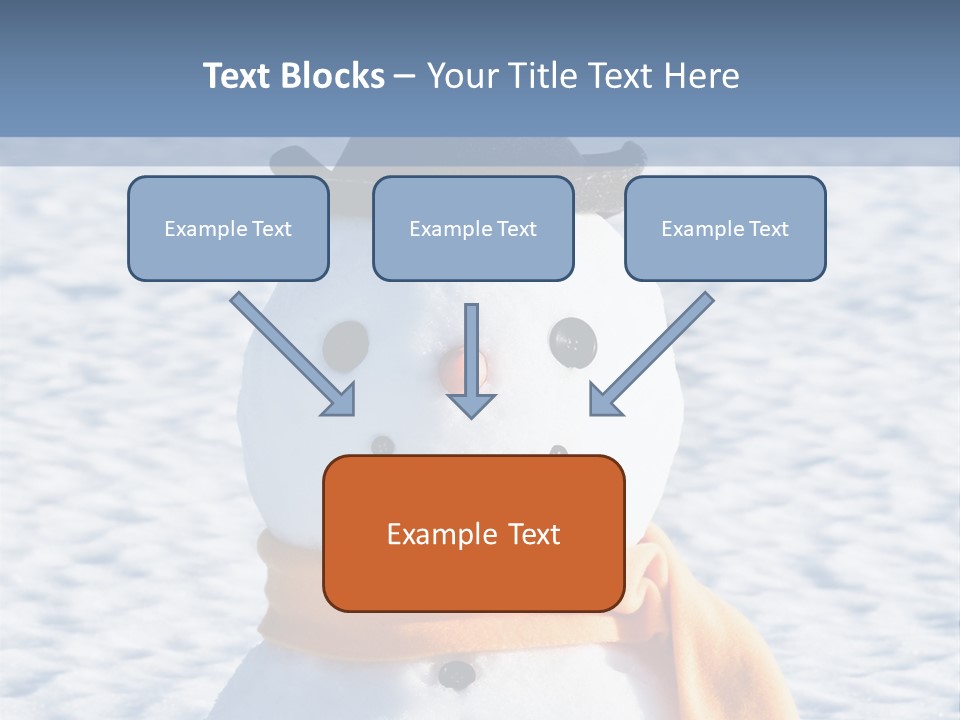 Blue Smiling Card PowerPoint Template