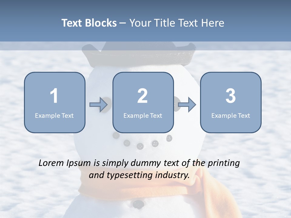 Blue Smiling Card PowerPoint Template