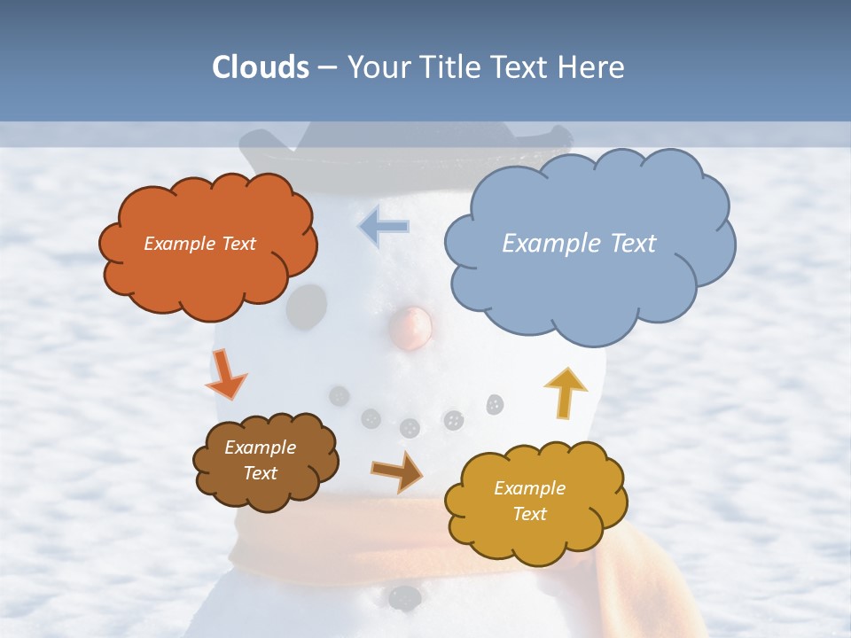 Blue Smiling Card PowerPoint Template