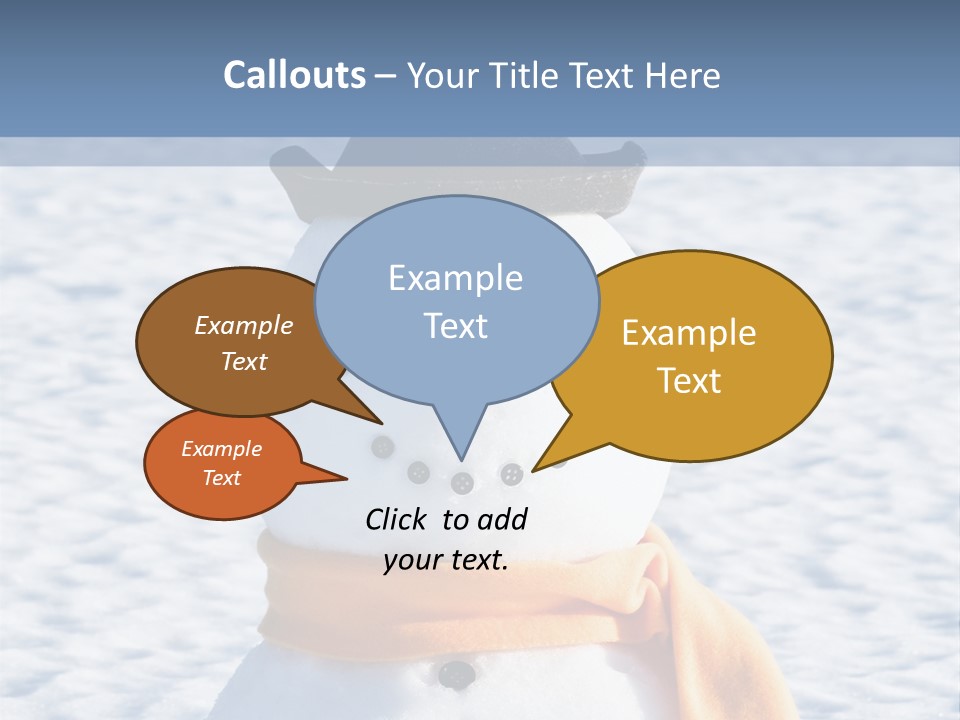 Blue Smiling Card PowerPoint Template