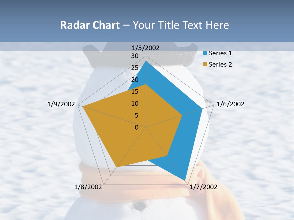 Blue Smiling Card PowerPoint Template