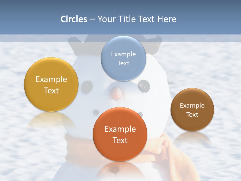 Blue Smiling Card PowerPoint Template