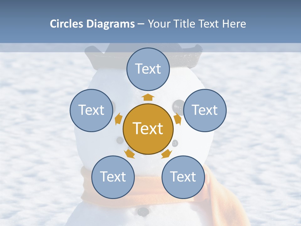 Blue Smiling Card PowerPoint Template