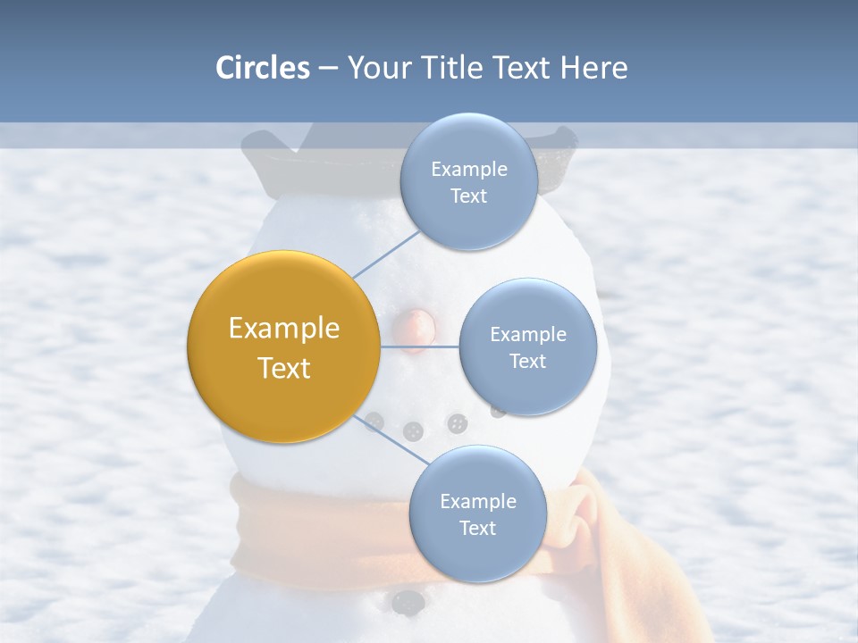 Blue Smiling Card PowerPoint Template