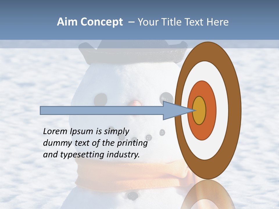 Blue Smiling Card PowerPoint Template