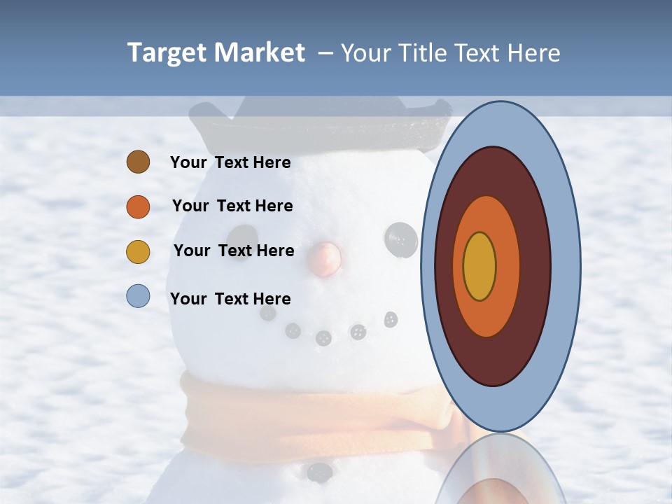 Blue Smiling Card PowerPoint Template