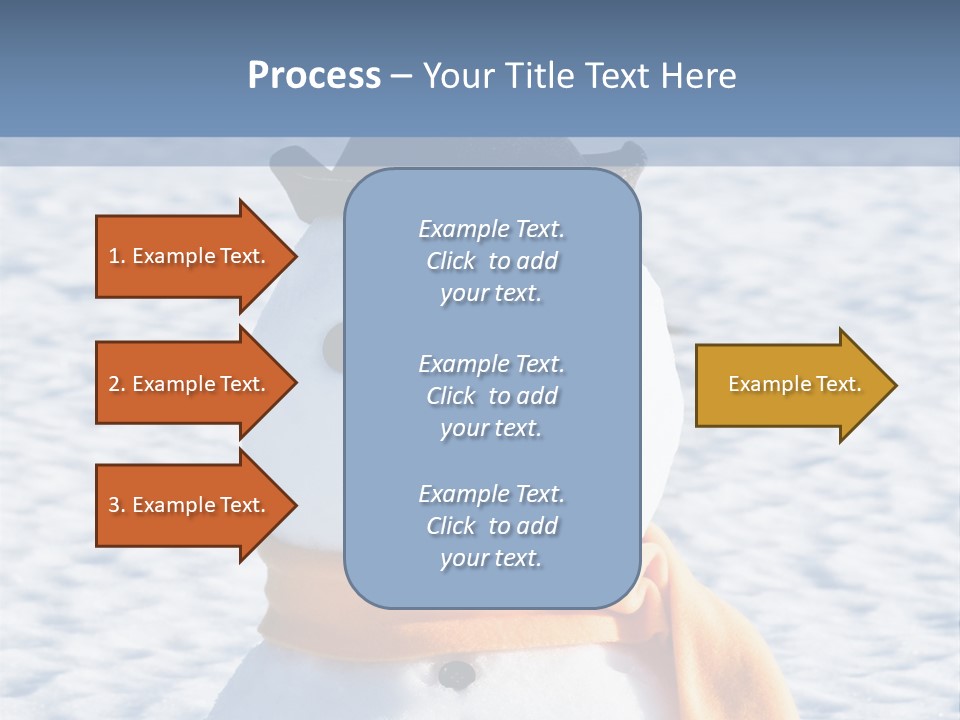 Blue Smiling Card PowerPoint Template