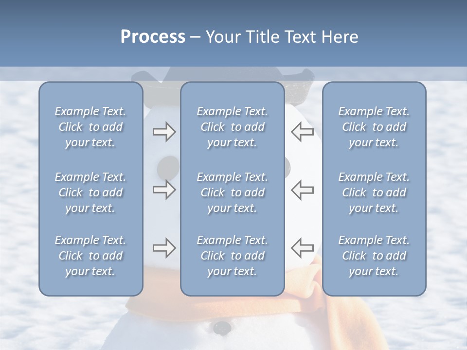 Blue Smiling Card PowerPoint Template