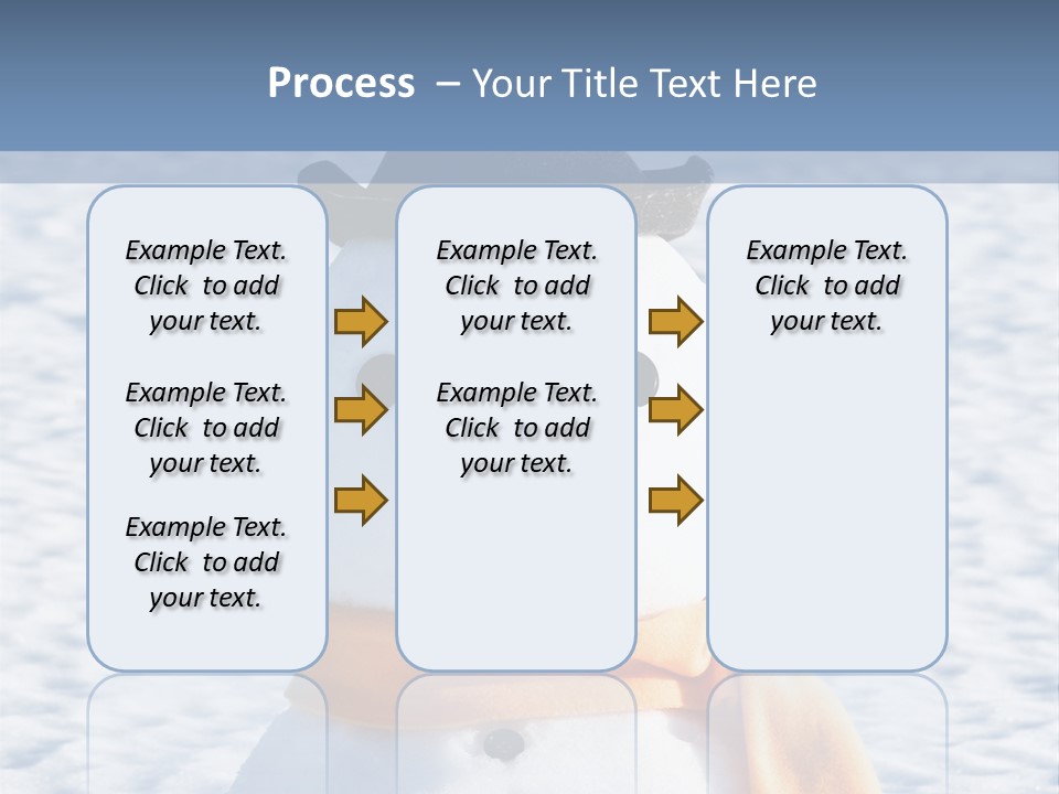 Blue Smiling Card PowerPoint Template