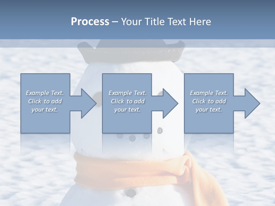 Blue Smiling Card PowerPoint Template