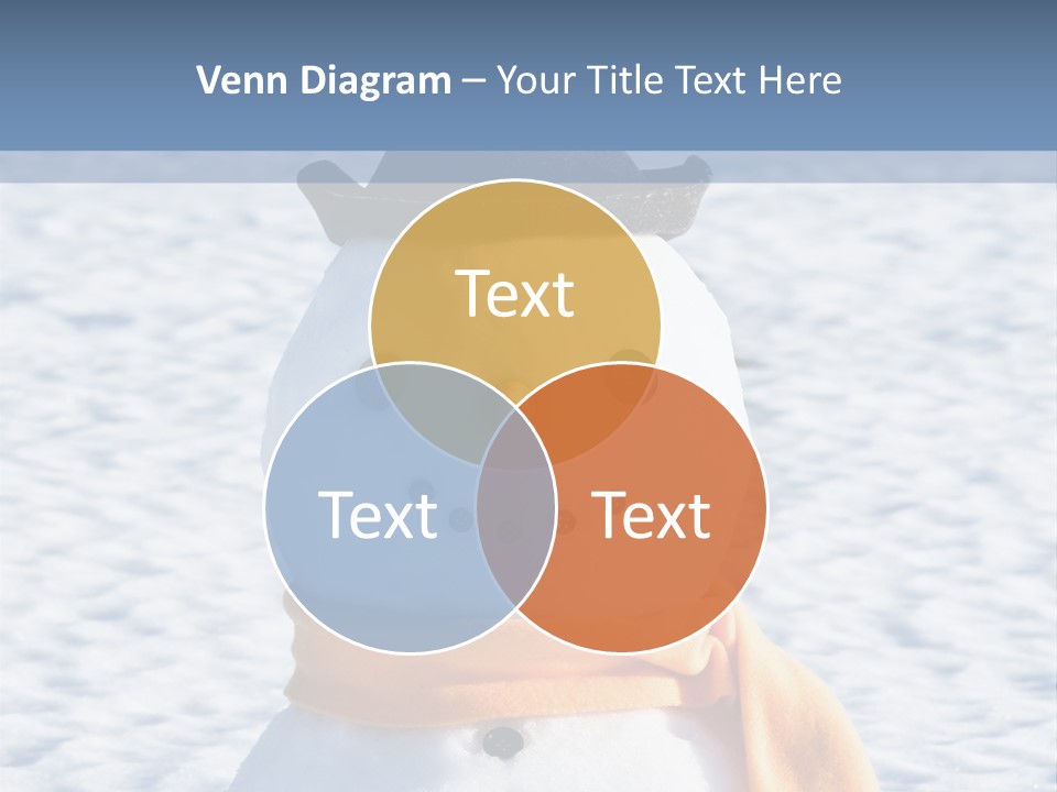 Blue Smiling Card PowerPoint Template