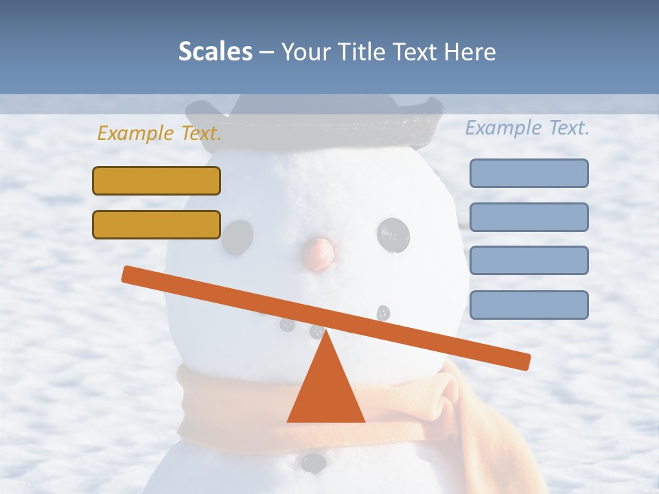 Blue Smiling Card PowerPoint Template