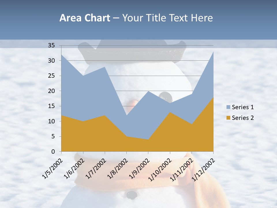 Blue Smiling Card PowerPoint Template