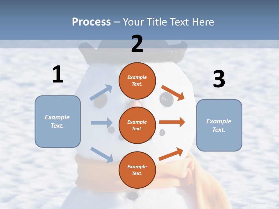 Blue Smiling Card PowerPoint Template